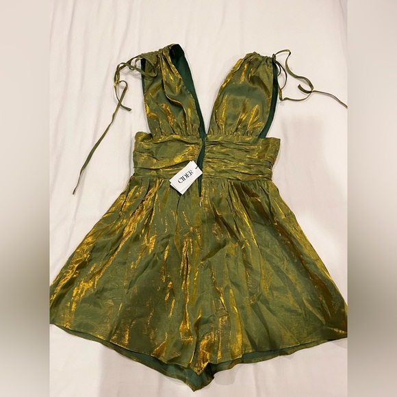 Cider Dresses Nwt Cider Sparkly Green Dress Poshmark
